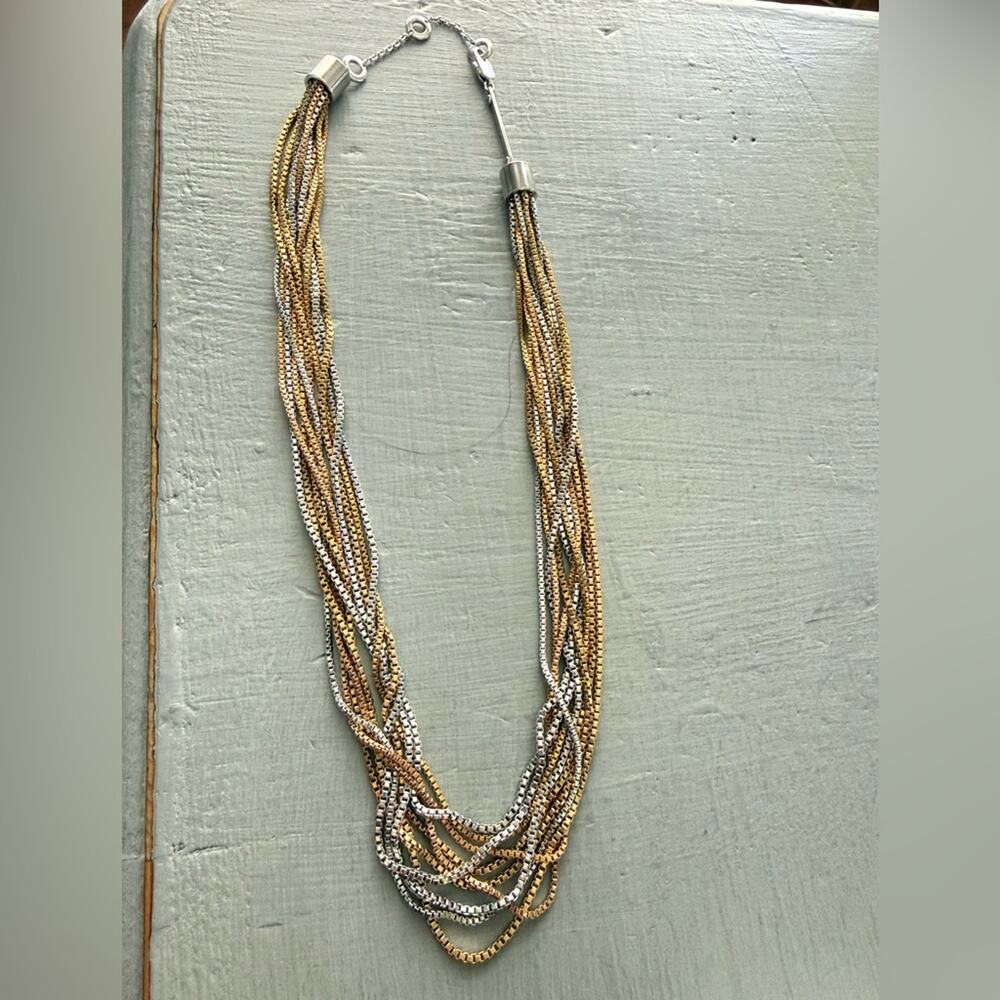 Michael Kors Multi Tone Chain Necklace